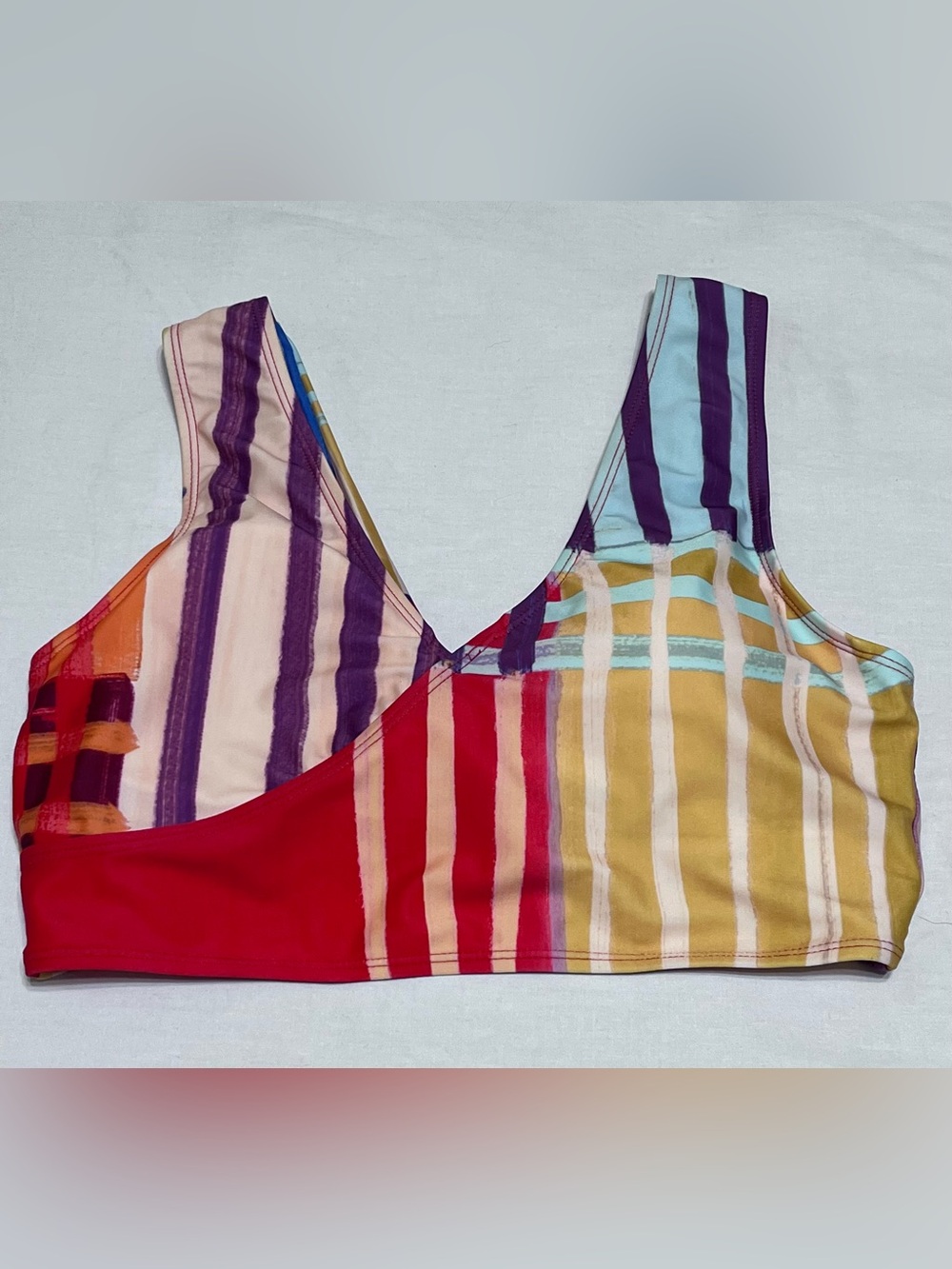 Nani Swimwear Multicolor Striped Bikini Top Size M
